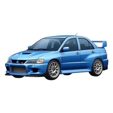 Mitsubishi Lancer Evo VI best view with some cool prints sticker