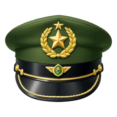 military hat sticker
