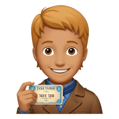 crea un avatar come personaggio ticket to ride ma solo viso sticker