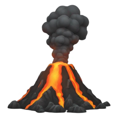 volcanic eruption sticker