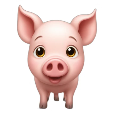 The little pig from three brothers who build a wood house sticker