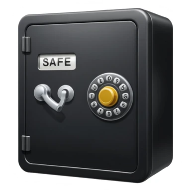 Un téléphone et un coffre fort  sticker