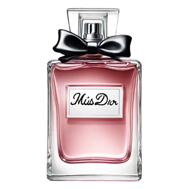 Miss dior perfume black sticker