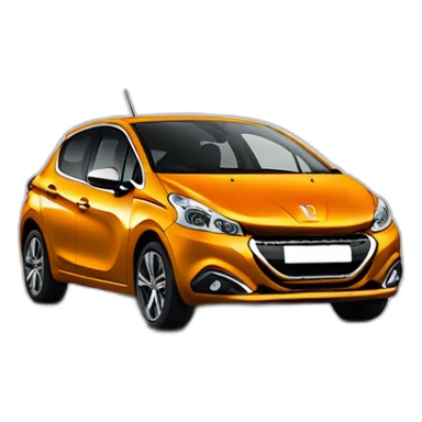 A peugeot 208 sticker
