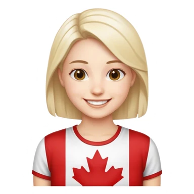 Super happy Canadian  sticker