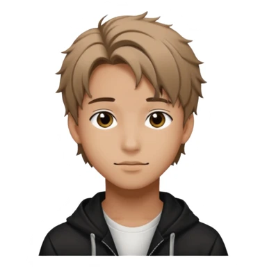 felix of stray kids brunnete sticker