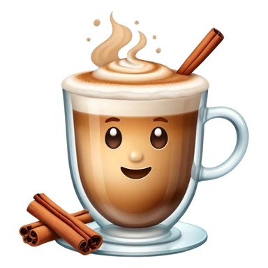 Raf coffee in a glass cup sticker