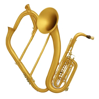 Emoji de un mono tocando el trombon sticker