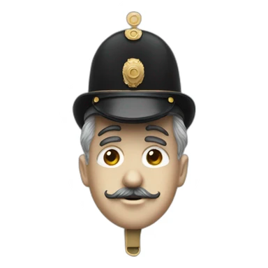 Charlie chaplin with a war uniform sticker