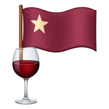 Bandera color vino sin detalles sticker