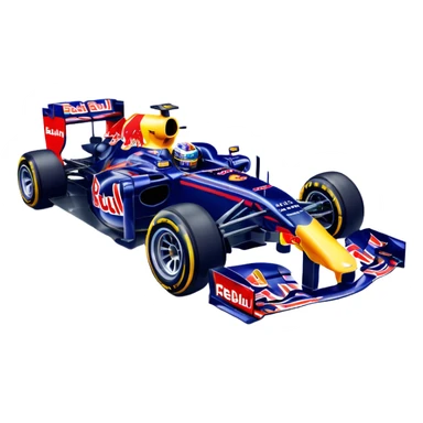 Red bull f1 car driving emote sticker
