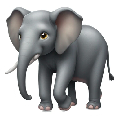 elefante encima de un ratón  sticker