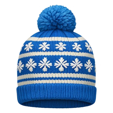 Blue winter hat sticker