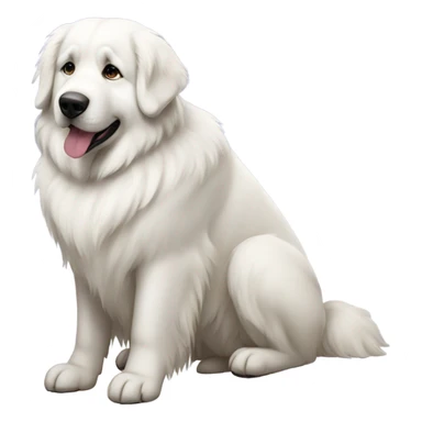Great Pyrenees dog Sitting down sticker