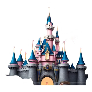 Disneyland Castle with Fireworks sticker