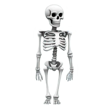 Skeleton made of chrome  sticker