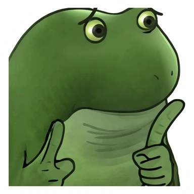 Hand sticking up the pinky finger  sticker