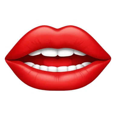 xoxo lip print sticker