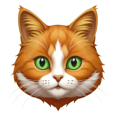 Chat roux qui saute dans la peinture sticker