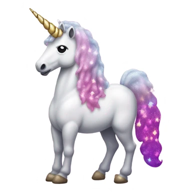 Gay unicorn pooping glitter sticker