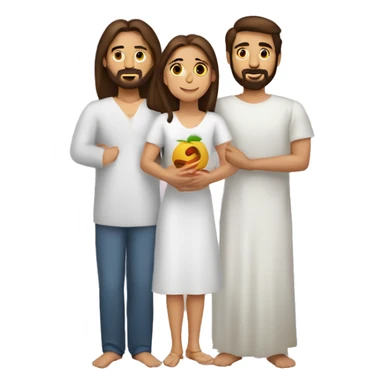 Jesús orando a un hombre y mujer sticker