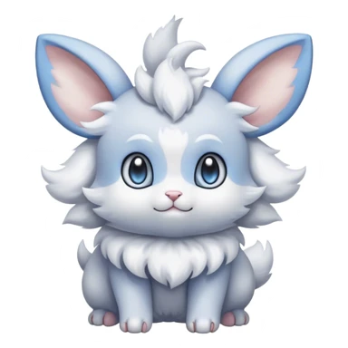 Minccino-Espurr-creature-hybrid sticker