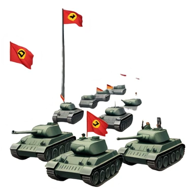 East German protest scene, 17. Juni 1953, people with protest signs saying 'Wir sind das Volk', DDR flag, Berlin Wall, Soviet tanks in background, tense mood sticker