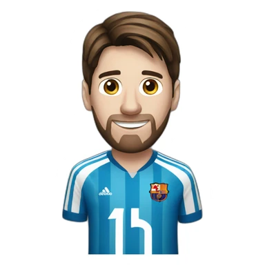Messi football  sticker