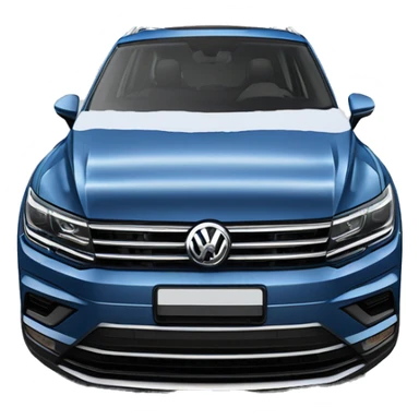 2018 model volkswagen tiguan highline blue sticker