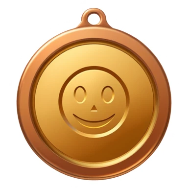 gold medal with no engraved on it sticker