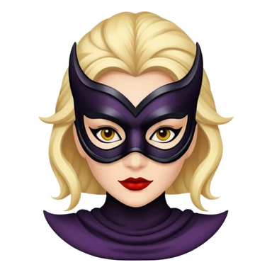 female villain with a mask sticker