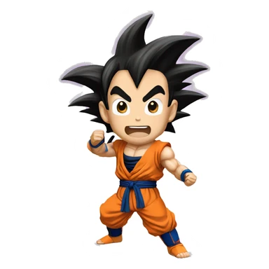 sang goku kamehameha sticker