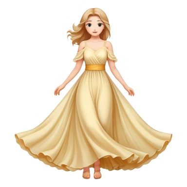 Девушка красивая в платье на фотосессии sticker