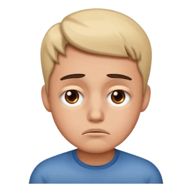 dissapointed face sticker