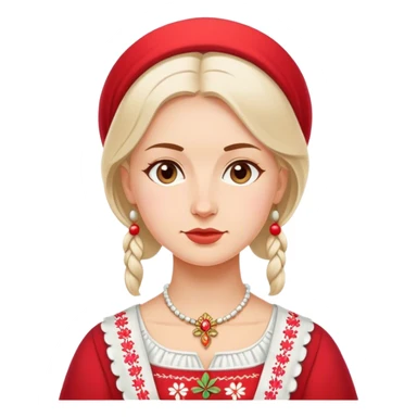traditional polish european woman simple traditional politician  sticker