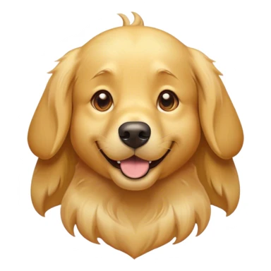 Cinematic Comical Golden Retriever Portrait Emoji, Head tilted dramatically with an exaggeratedly amused expression, featuring a vibrant golden coat with a lively sheen, wide, expressive brown eyes filled with playful disbelief, Simplified yet hilariously expressive features, highly detailed, glowing with a slightly sassy glow, high shine, dramatic yet playful, stylized with an air of cheeky mischief, bright and endearing, soft glowing outline, capturing the essence of a spirited and over-the-top companion, so meme-worthy it feels like it could side-eye its way into internet fame instantly! sticker