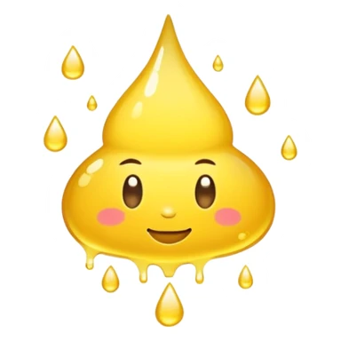 a puddle of pee without a face just a regular puddle of pee sticker