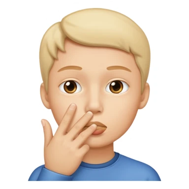 Shh finger sticker