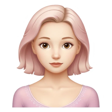 Cinematic Realistic Anna Shcherbakova figure skating Portrait, depicted with lifelike skin texture, subtle rosy undertones, and soft natural lighting that enhances the gentle contours of her face. sticker