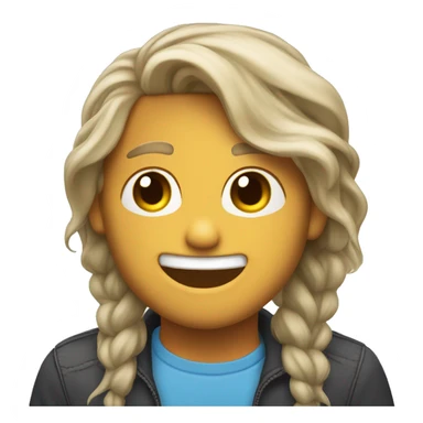 Tucking hair behind ear, smirking  sticker