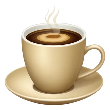 Cinematic Realistic sophisticated cup filled with khaki coffee  sticker