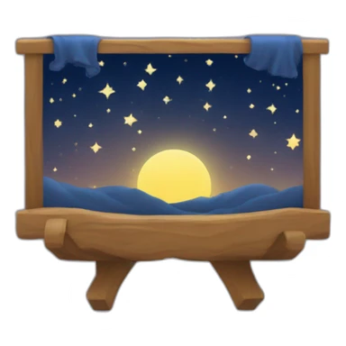 la nuit etoilé sticker