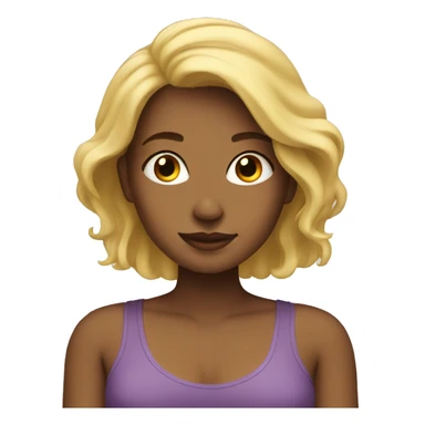 blonde girl relaxing sticker