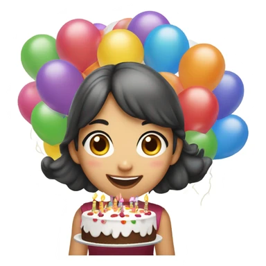 Birthday Girl asian sticker