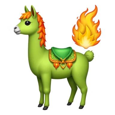 Encendedor verde con fuego sticker