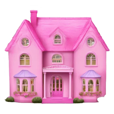 Pink Barbie dream house dollhouse sticker