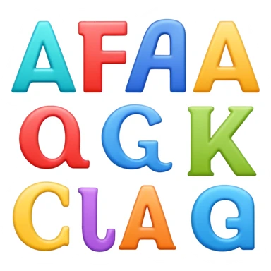alphabete sticker