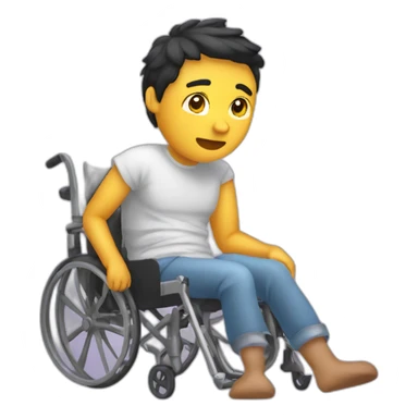 broken leg in cast sticker