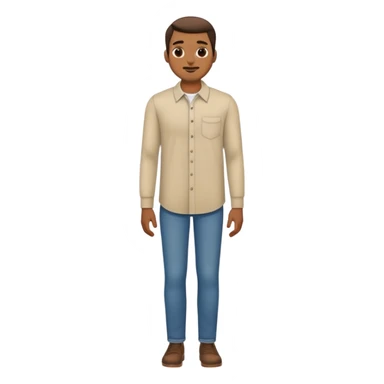 man standing full body long sleeve shirt sticker