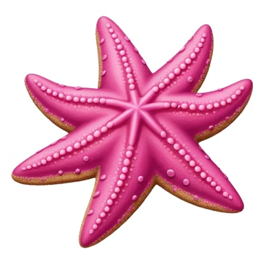 Pink starfish sticker